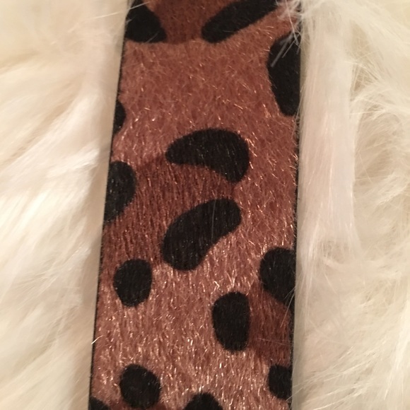 ❌SOLD❌Bebe Logo Reversible Belt Leopard Print - Picture 5 of 6